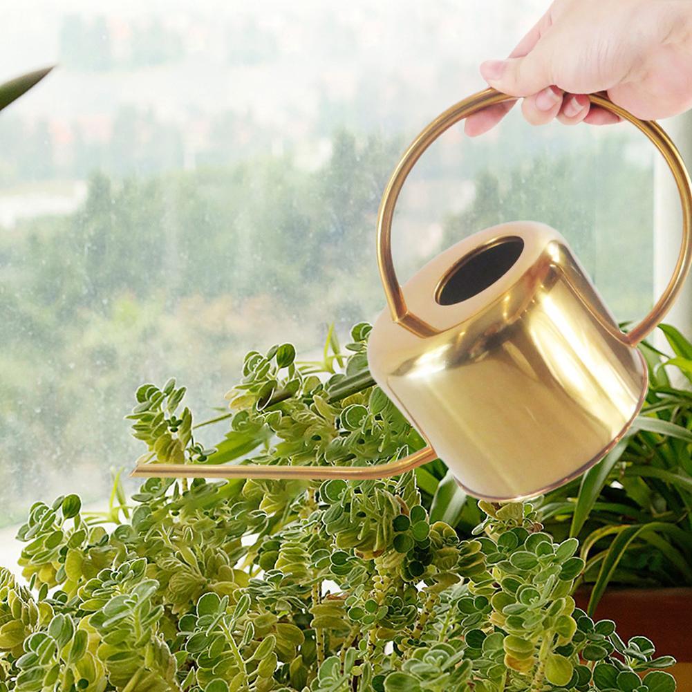 Product - Garden Watering Can Golden Stainless Steel